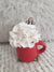 Pip Posh Design Faux Sweet Décor Mini Red Mug & Whipped Gingerbread Man Topper Holiday Collection