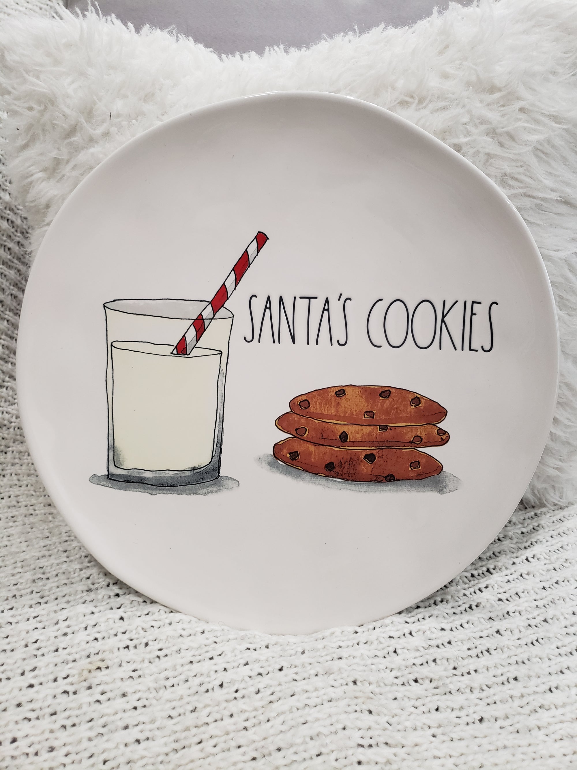 Rae Dunn "Santa's Cookies" Ceramic Holiday Dish Collection