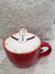 Pip Posh Design Faux Sweet Décor Snowman In Hot Cocoa Red Mug Holiday Collection