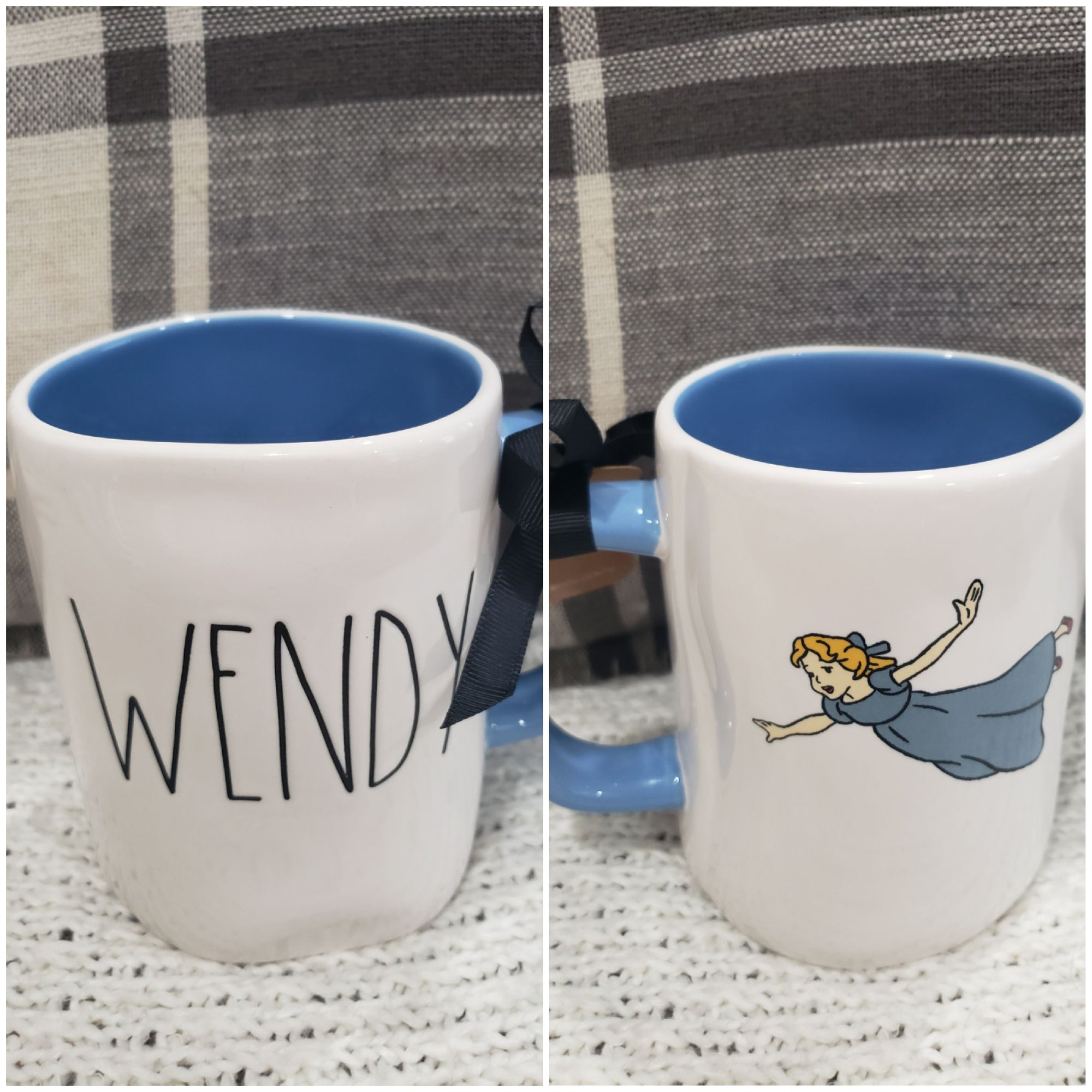 Rae Dunn "Wendy" Double Sided Mug Disney's Peter Pan Collection