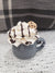 Pip Posh Design Faux Sweet Décor Gray Mini Mug & Ivory Chocolate Chip Whipped Topper