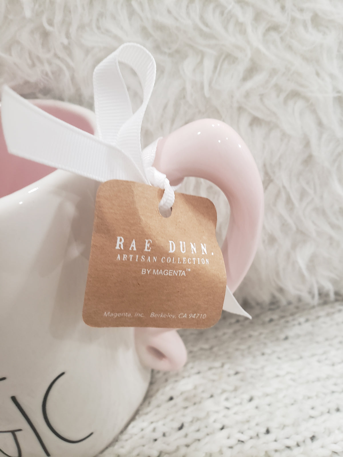 Rae Dunn &quot;Pixie Magic&quot; Double Sided Tinker Bell Mug Disney&#39;s Peter Pan Collection