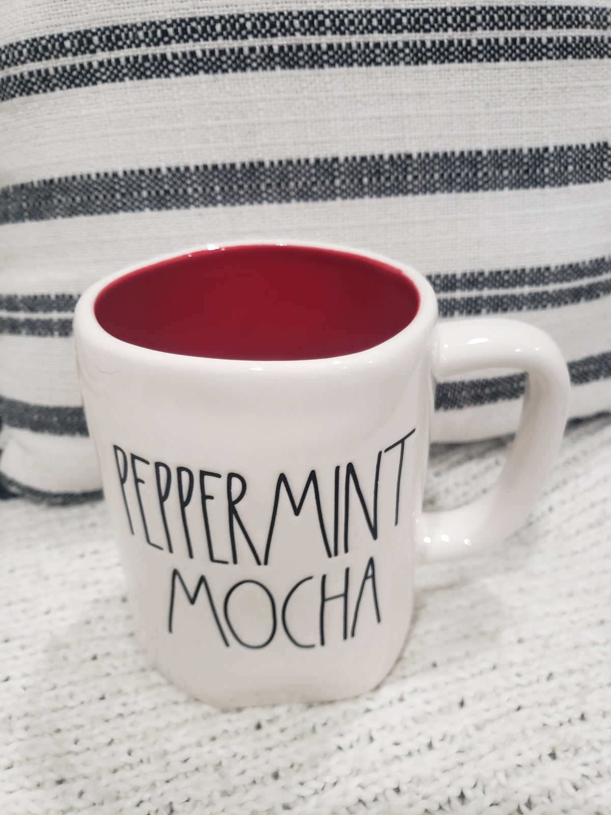 Rae Dunn &quot;Peppermint Mocha&quot; Mug Holiday Collection