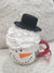 Pip Posh Design Faux Sweet Décor Snowman Mug & Whipped Top Hat Topper Holiday Collection