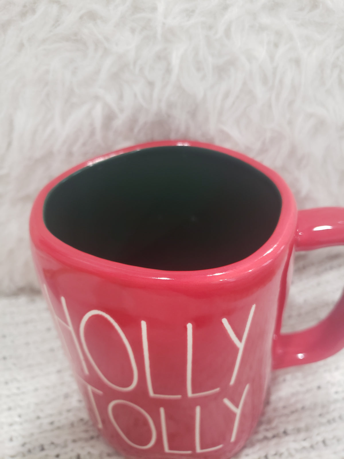 Rae Dunn &quot;Holly Jolly&quot; Red Mug Holiday Collection