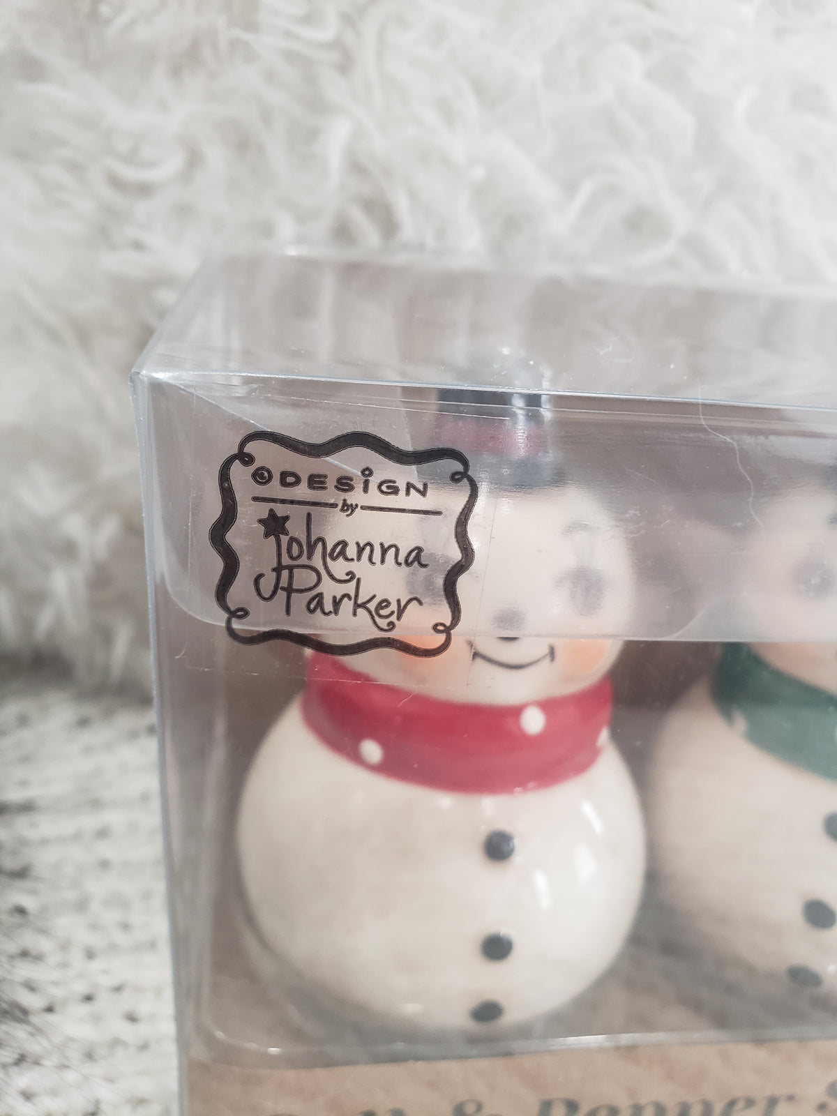 Johanna Parker Snowman Salt &amp; Pepper Shakers Holiday Collection