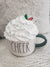 Rae Dunn "Cheer" Double Sided Christmas Tree Mug & Pip Posh Design Faux Sweet Décor White Whipped Topper Holiday Collection