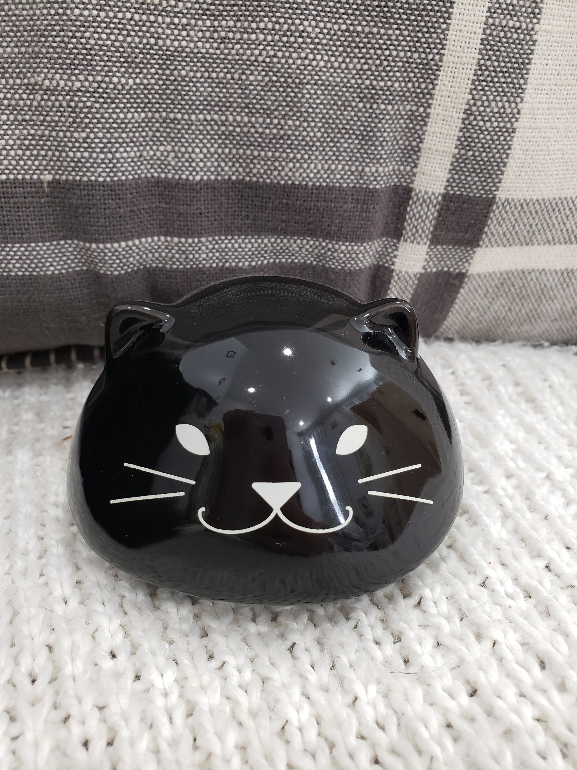 Rae Dunn Black Cat Mug Topper