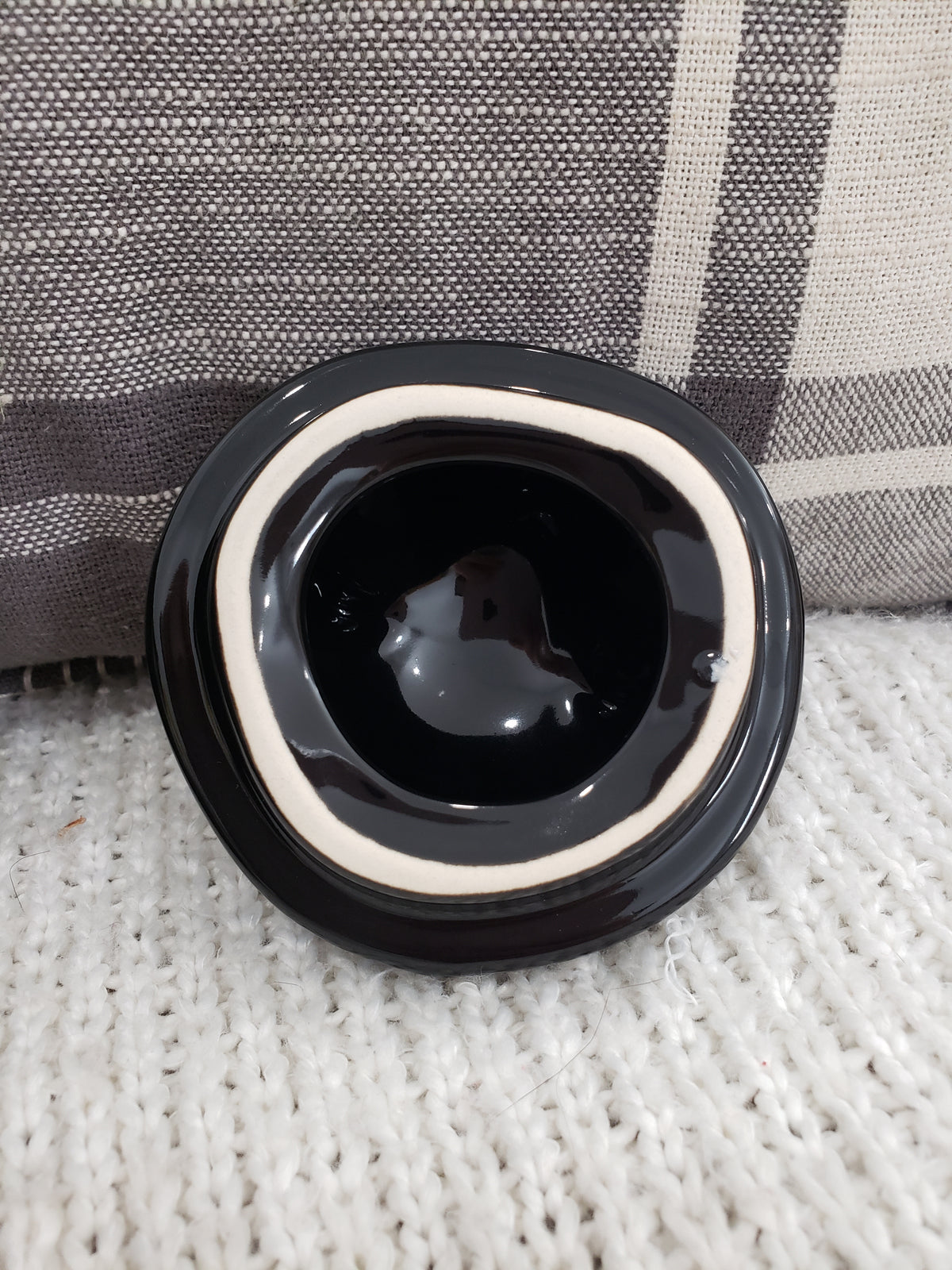 Rae Dunn Black Cat Mug Topper