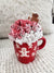 Pip Posh Design Faux Sweet Décor Red Mini Gingerbread Mug & Whipped Topper Holiday Collection.