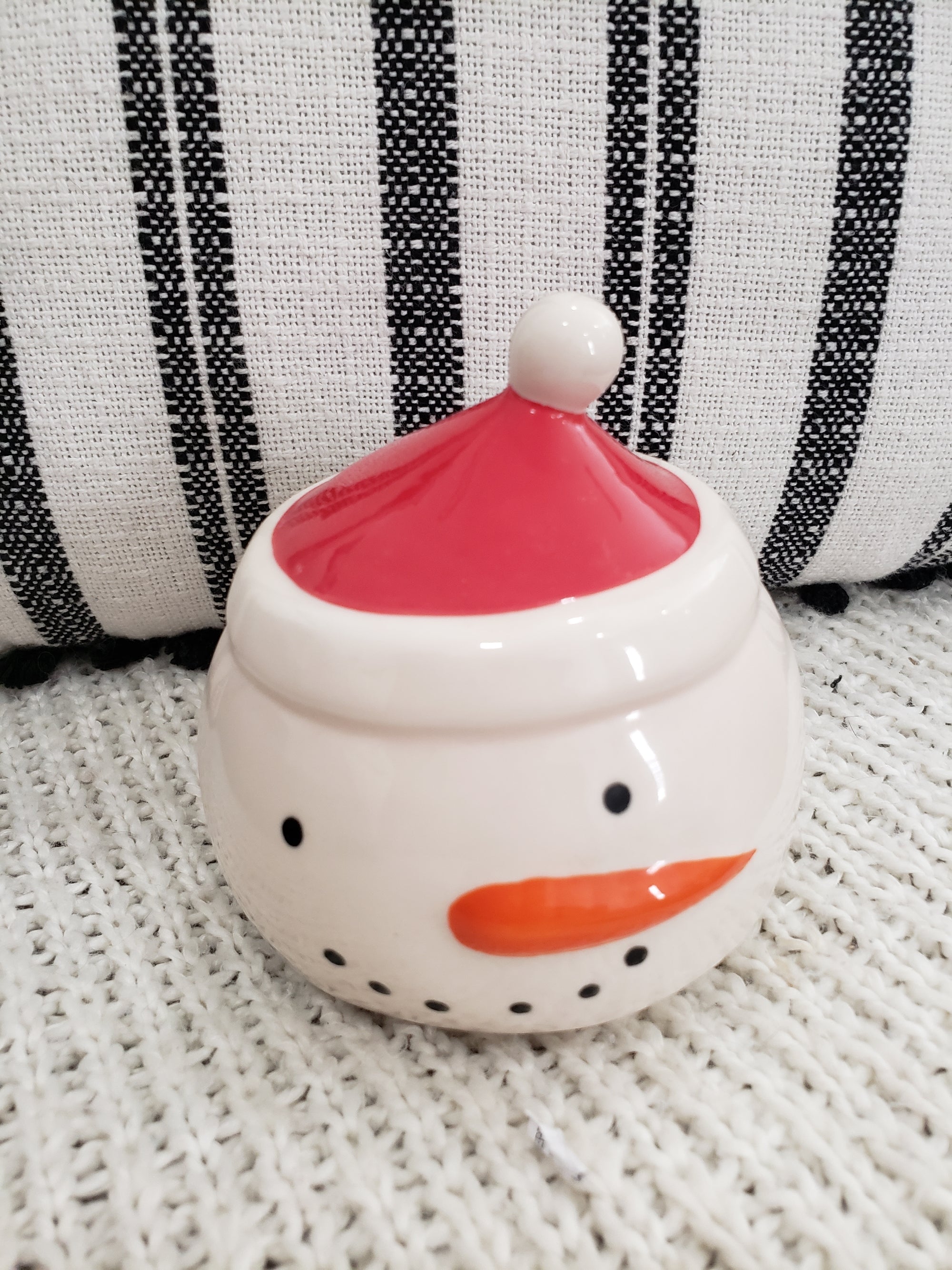 Rae Dunn Snowman Mug Topper Holiday Collection