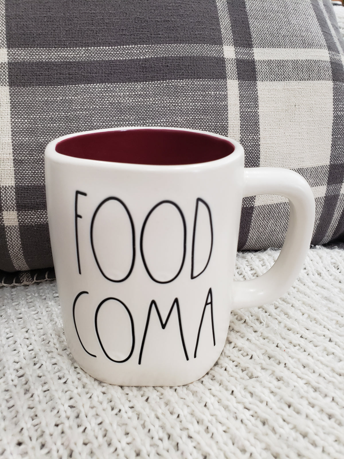 Rae Dunn &quot; Food Coma&quot; Mug Collection
