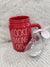 Rae Dunn "Cookie Baking Crew" Red Mason Jar Mug & Snowman Cookie Cutter Holiday Collection