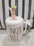 Rae Dunn "Tinker Bell" Mug & Tinker Bell Mug Topper Disney's Peter Pan Collection