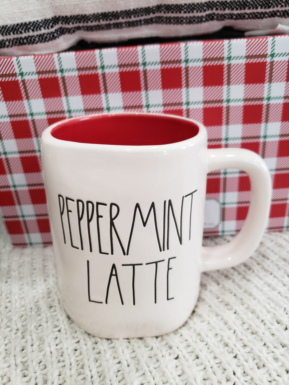 Rae Dunn &quot;Peppermint Latte&quot; Mug Holiday Collection