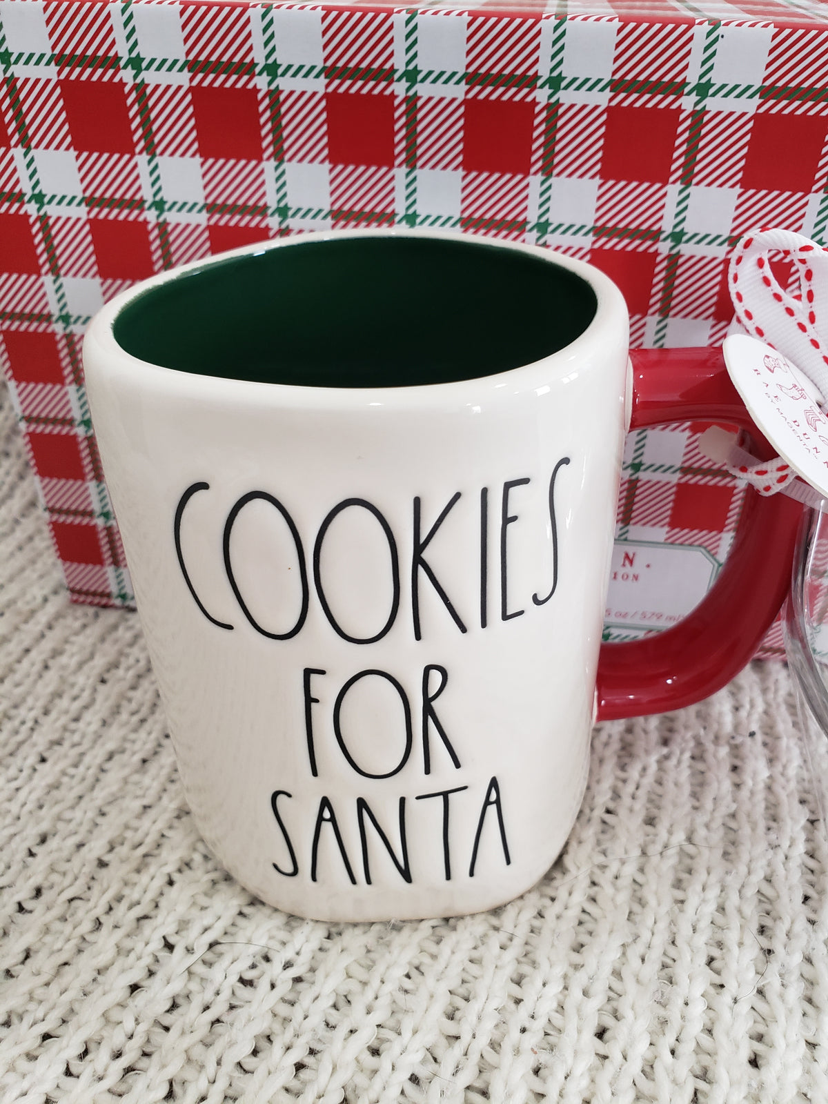 Rae Dunn &quot;Cookies For Santa&quot; Mug &amp; Cookie Cutter Holiday Collection