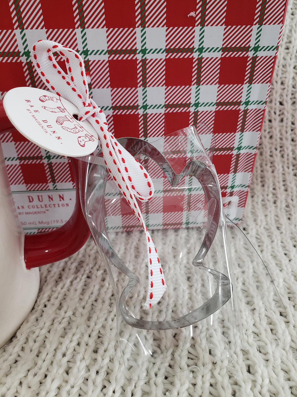 Rae Dunn &quot;Cookies For Santa&quot; Mug &amp; Cookie Cutter Holiday Collection