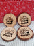 Pip Posh Design "I Am A Grinch Before Coffee" Decorative Wooden Coaster Holiday Collection Set of 4