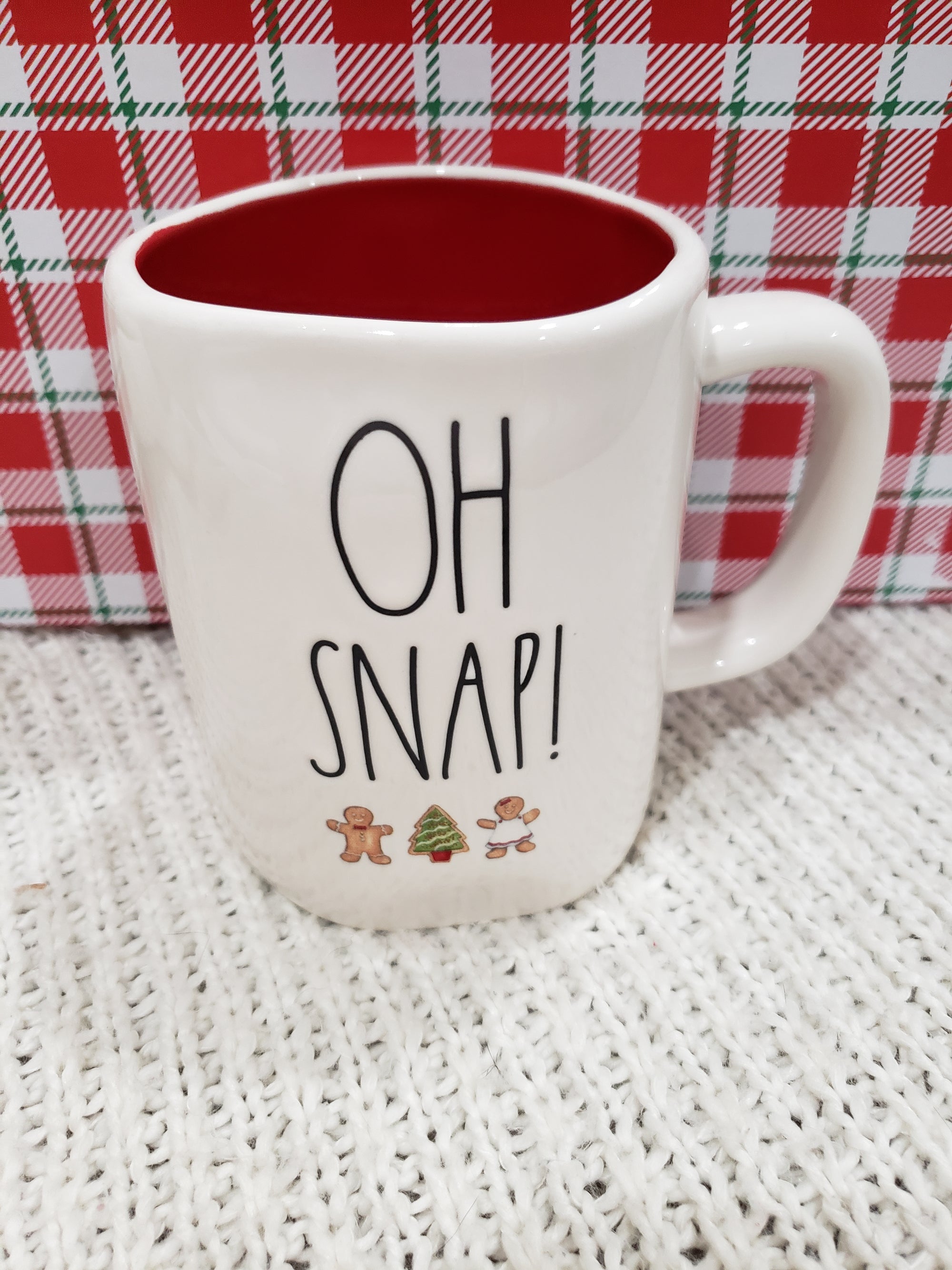 Rae Dunn "Oh Snap! Gingerbread Christmas Tree Mug Holiday Collection