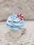 Pip Posh Design Faux Sweet Décor White Mini Mug & Blue Whipped Peppermint Topper Holiday Collection