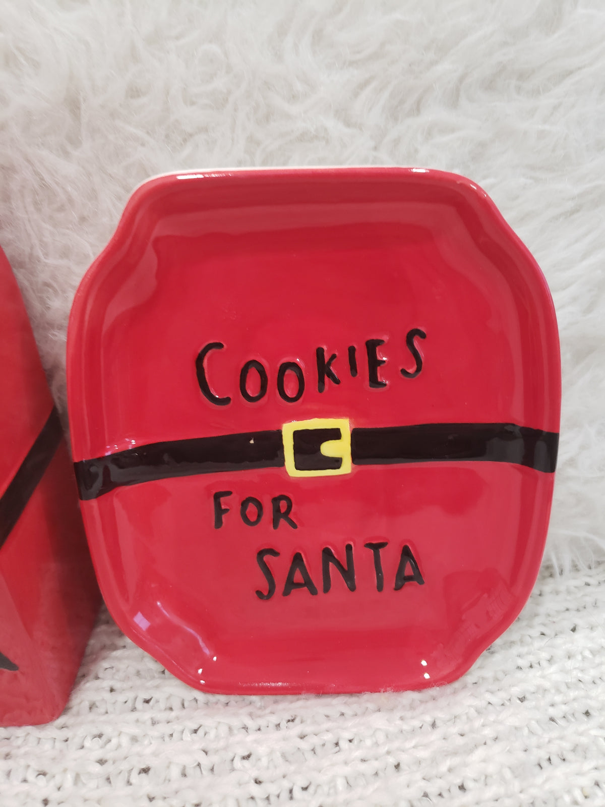 10 Strawberry Street &quot; &quot;Milk For Santa &amp; Cookies For Santa Jug and Dish Set of 2 Holiday Collection