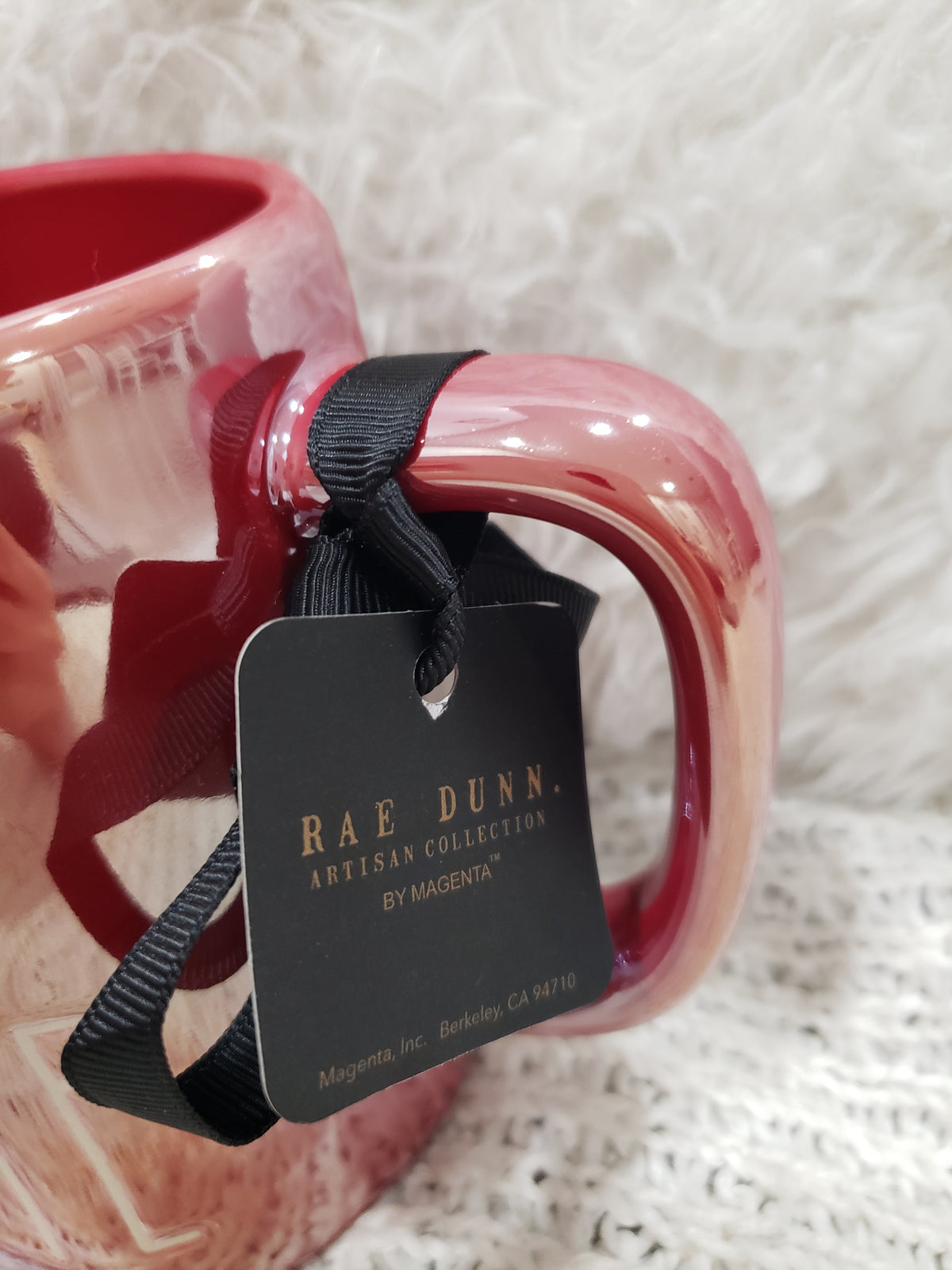 Rae Dunn &quot;Snow White&quot; Red Iridescent Mug Disney Princess Collections