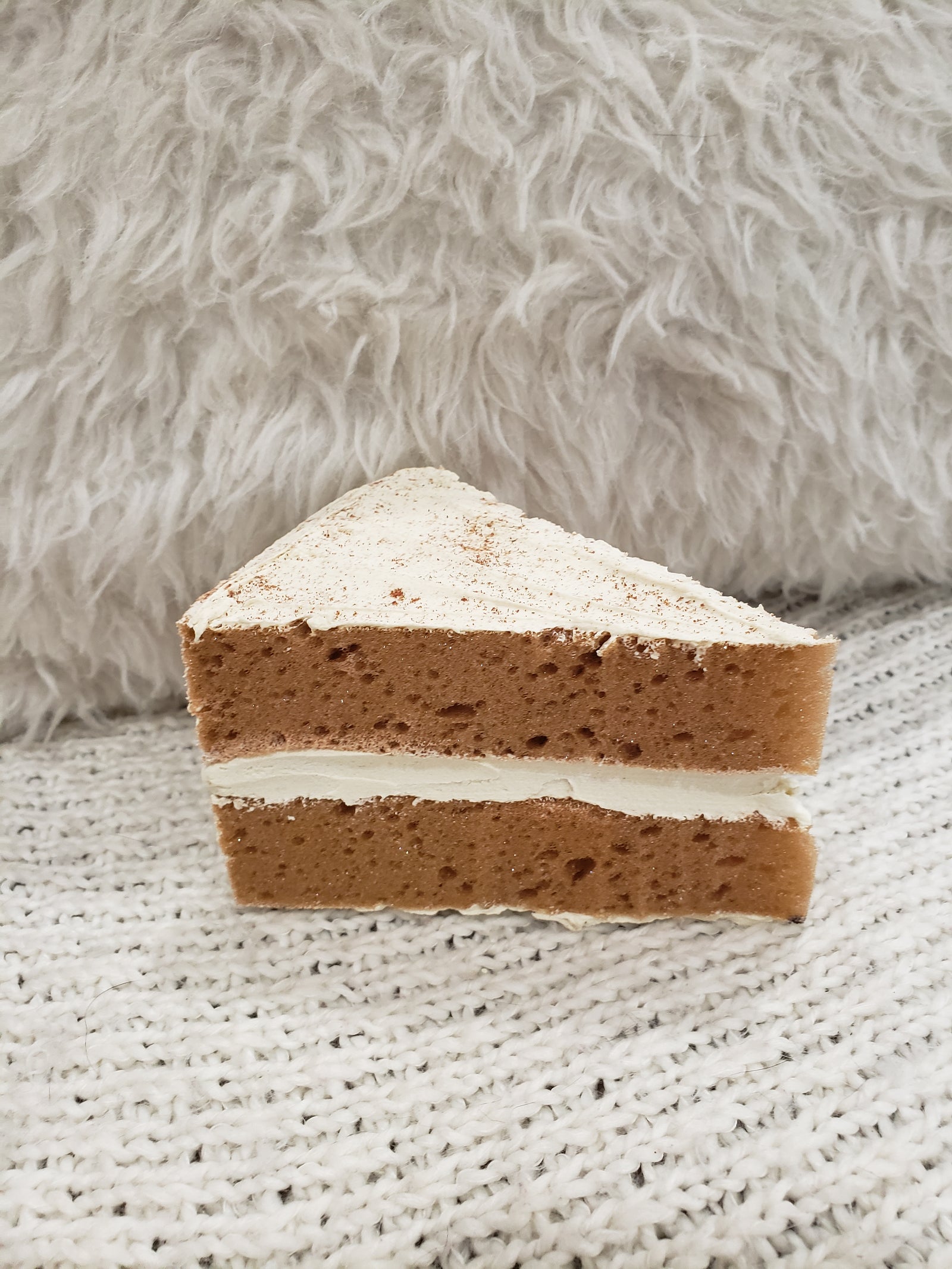 Pip Posh Design Faux Sweet Décor Cinnamon Spice Cake Slice