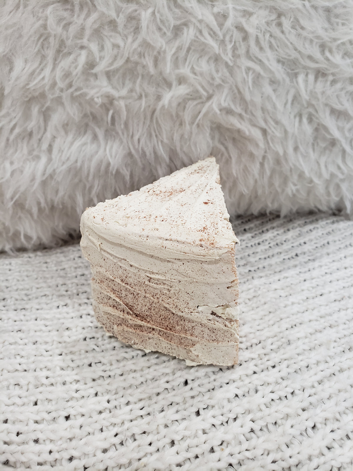 Pip Posh Design Faux Sweet Décor Cinnamon Spice Cake Slice