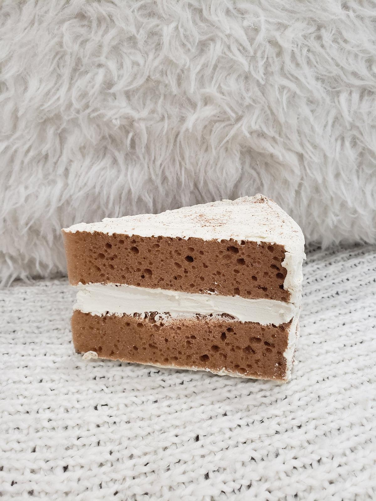 Pip Posh Design Faux Sweet Décor Cinnamon Spice Cake Slice