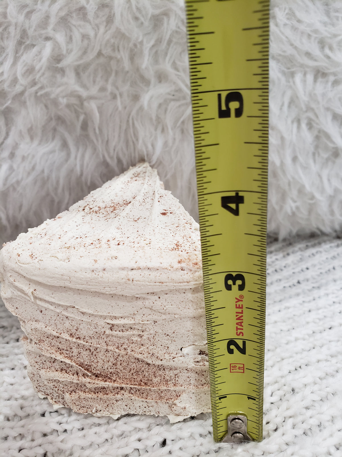 Pip Posh Design Faux Sweet Décor Cinnamon Spice Cake Slice