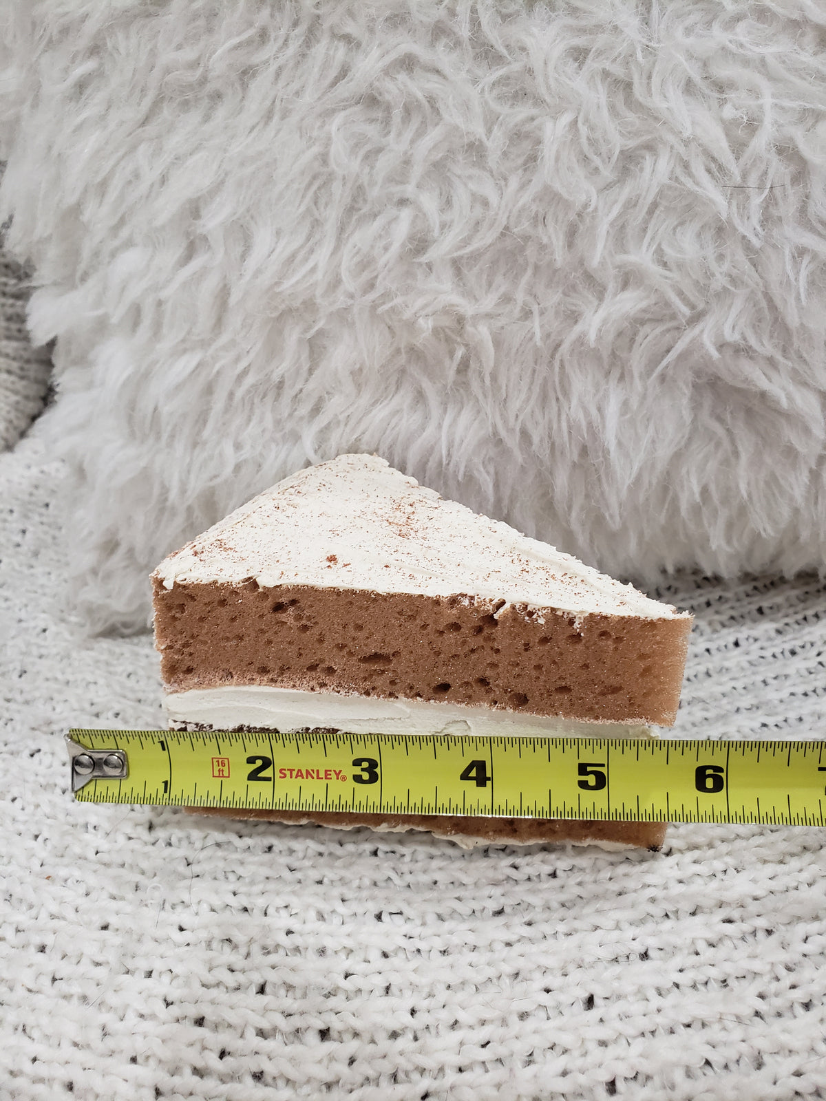 Pip Posh Design Faux Sweet Décor Cinnamon Spice Cake Slice