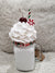 Pip Posh Design Faux Sweet Décor Vanilla Cherry Peppermint Whipped Milk Shake  Holiday Collection