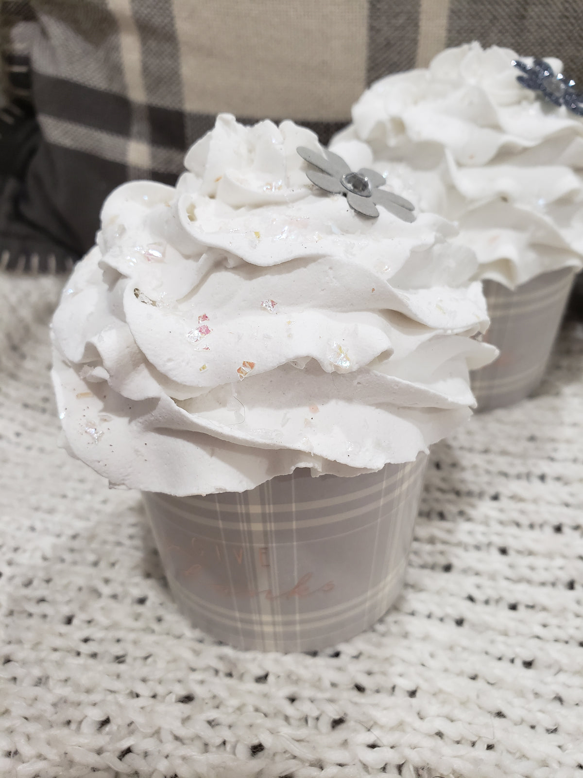 Pip Posh Design Faux Sweet Décor &quot;Give Thanks &amp; Pumpkin&quot; Cupcake Assortment Set Of 4 Fall Collection