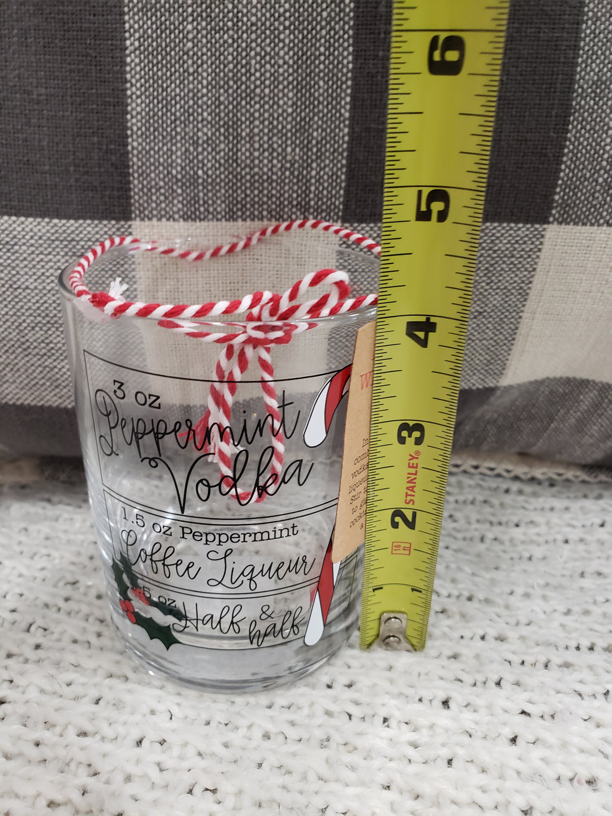 Mud Pie White Russian Peppermint Vodka Recipe Glass Holiday Collection