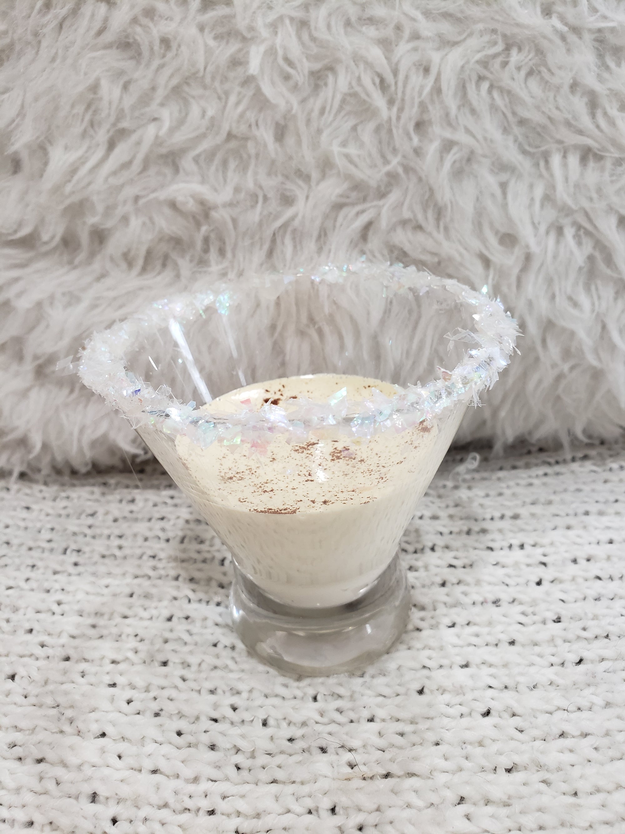 Pip Posh Design Faux Sweet Décor Cinnamon Eggnog Decorative Glass Holiday Collection