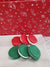 Pip Posh Design Faux Sweet Décor Faux Red & Green Oreo Cookies Set Of 6 Holiday Collection