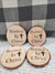 Pip Posh Design "Rooted In Christ" Wooden Coasters Set Of 4