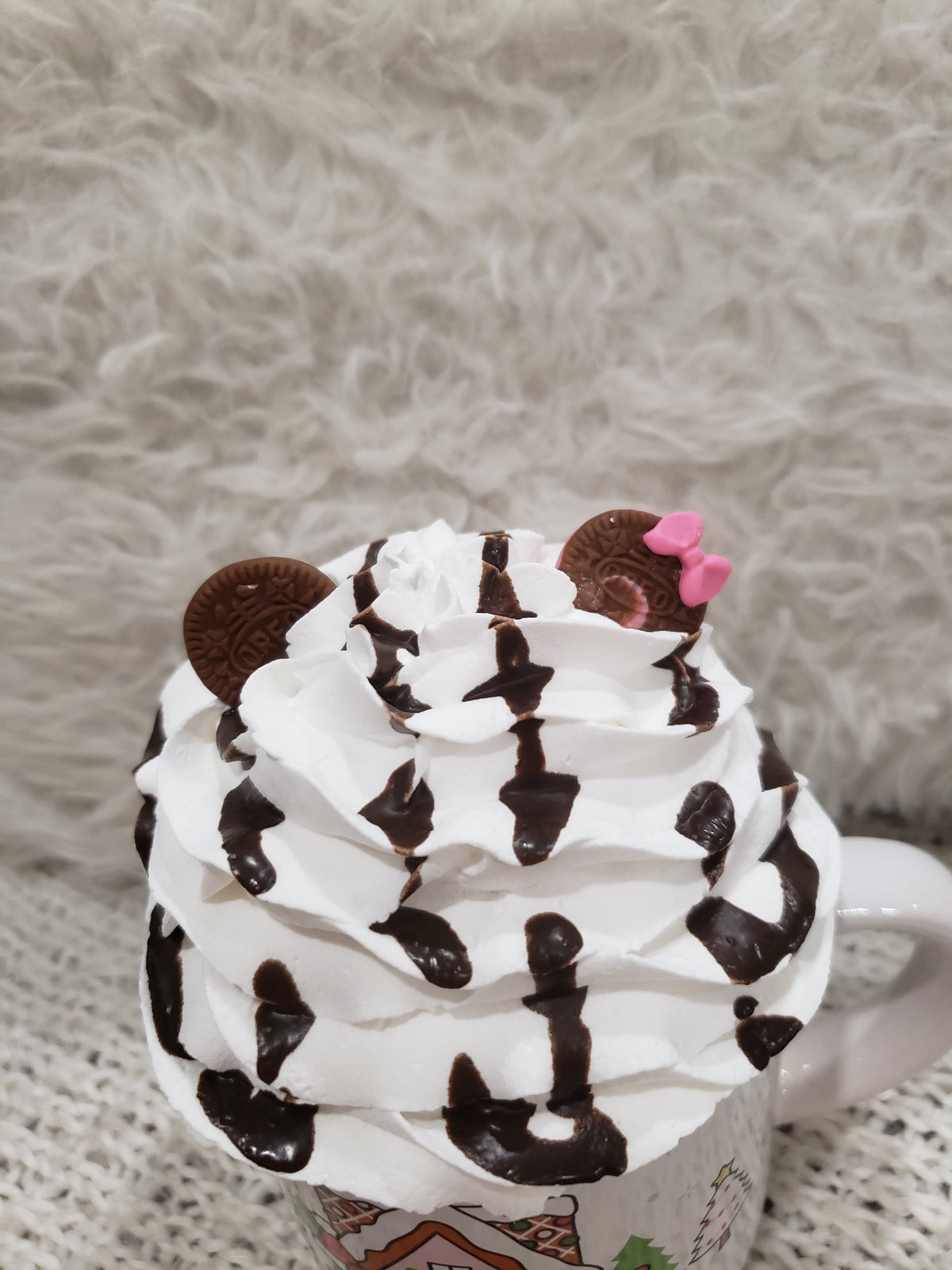 Pip Posh Design Faux Sweet Décor Hello Kitty Christmas Mug &amp; Oreo Cookie Whipped Topper Holiday Collection