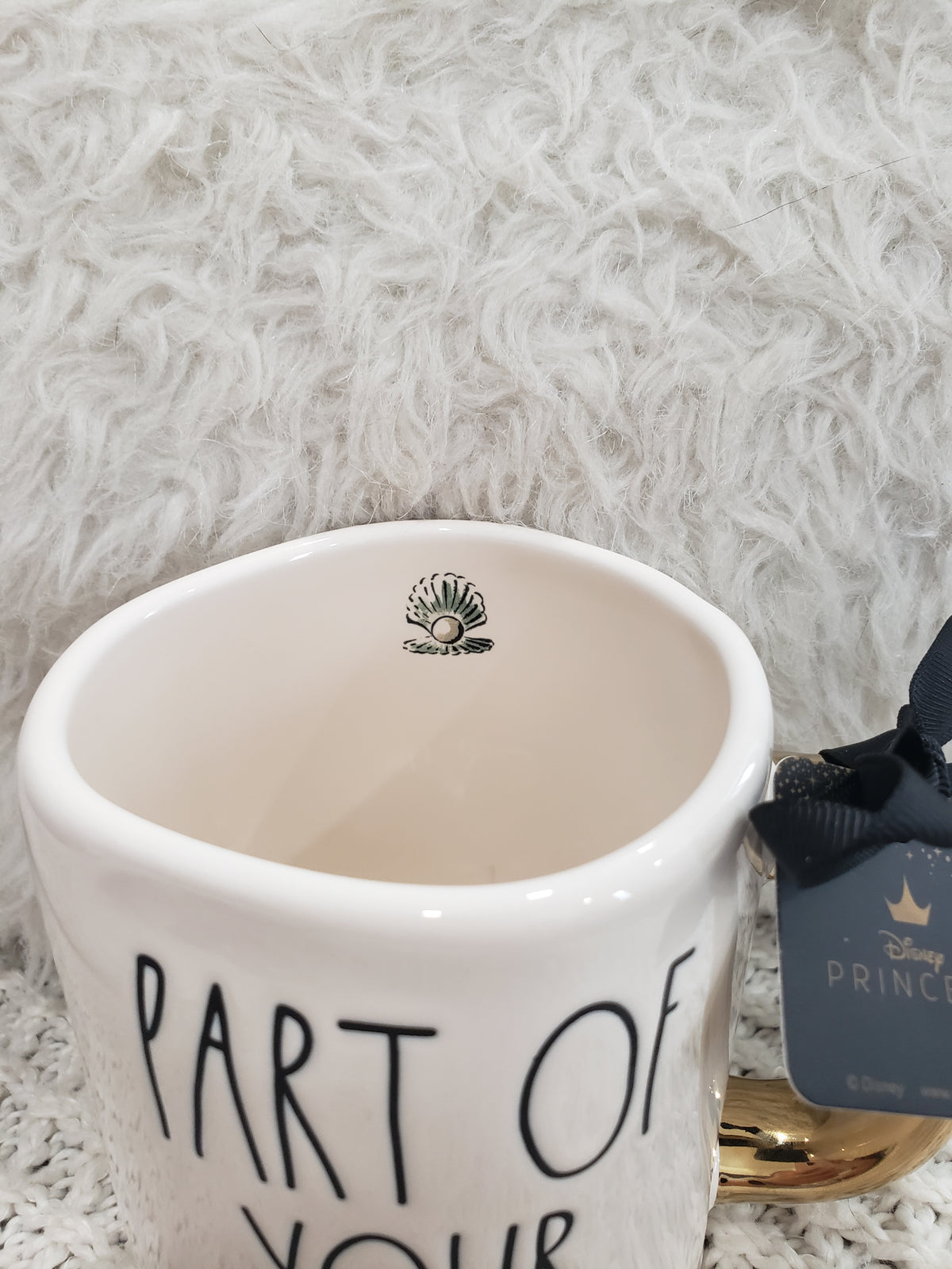 Rae Dunn &quot;Part Of Your World&quot; Ariel Double Sided Mug Disney&#39;s Litter Mermaid Princess Collection