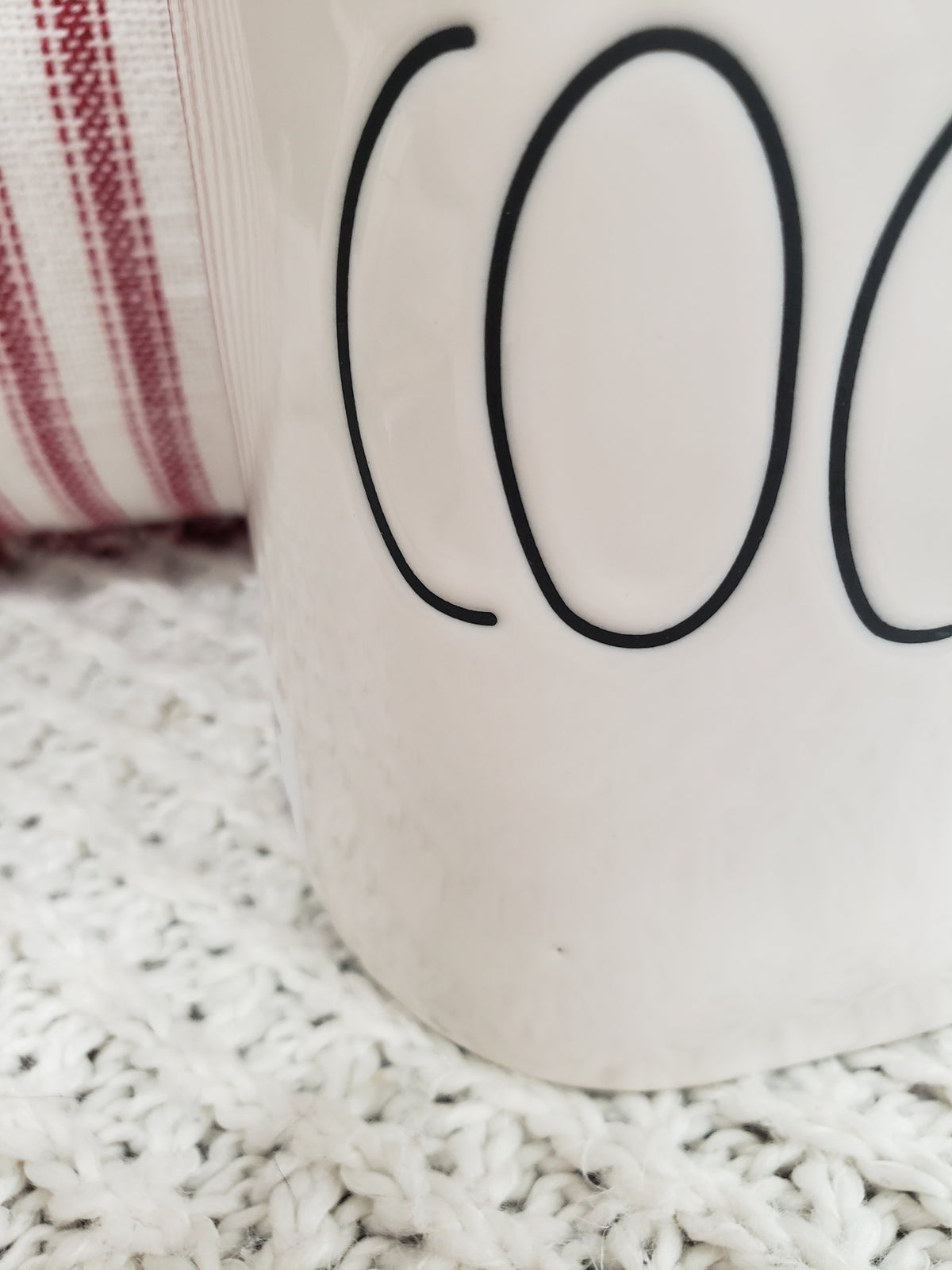 Rae Dunn &quot;Cocoa&quot; Snowflake Hat Double Sided Mug Holiday Collection