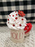 Rae Dunn "Holly" White Mini Mug & Pip Posh Design Faux Sweet Décor Mistletoe Whipped Topper Holiday Collection