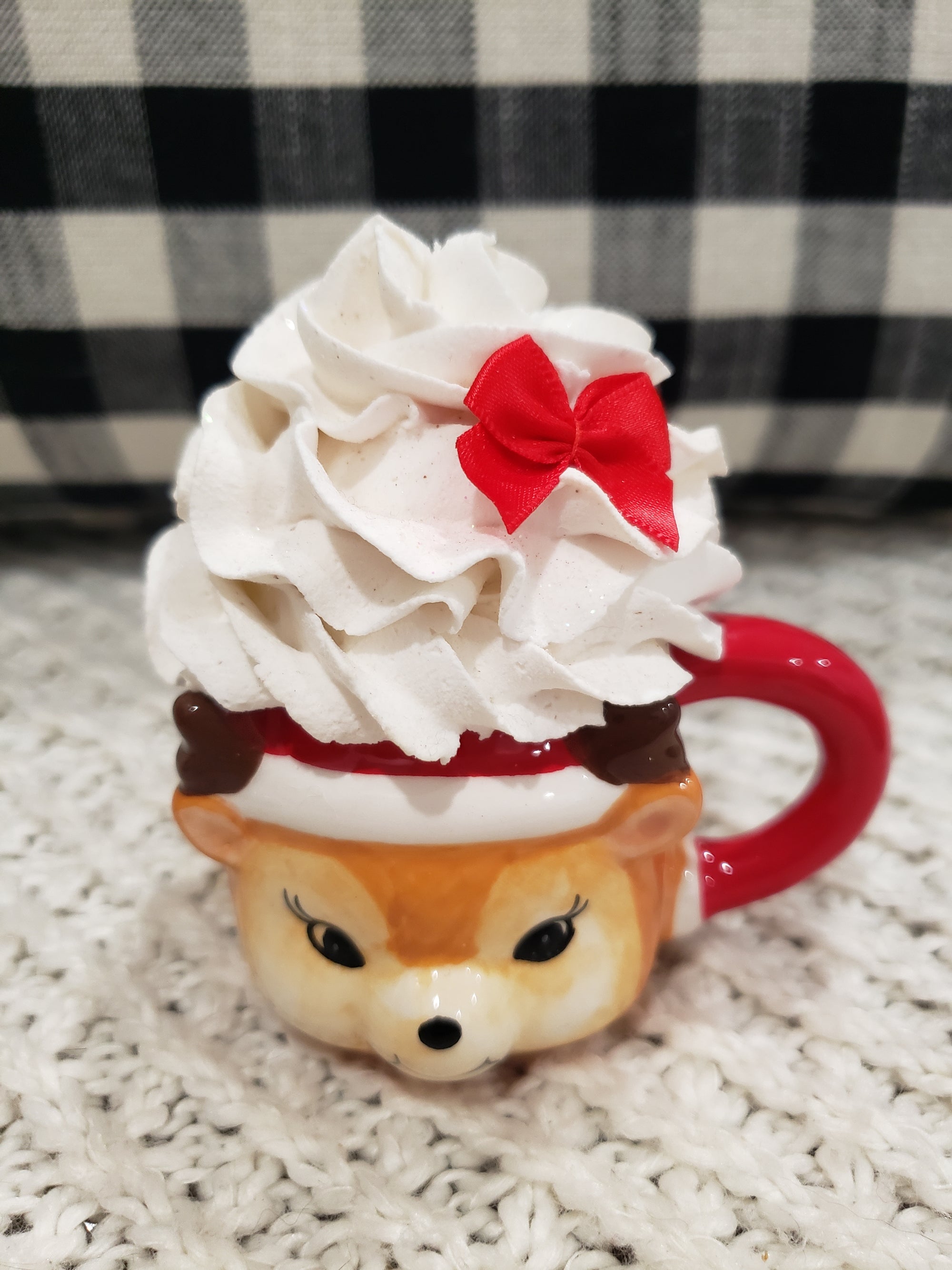 Pip Posh Design Faux Sweet Décor Mini Christmas Fox Mug & Whipped Topper Holiday Collection