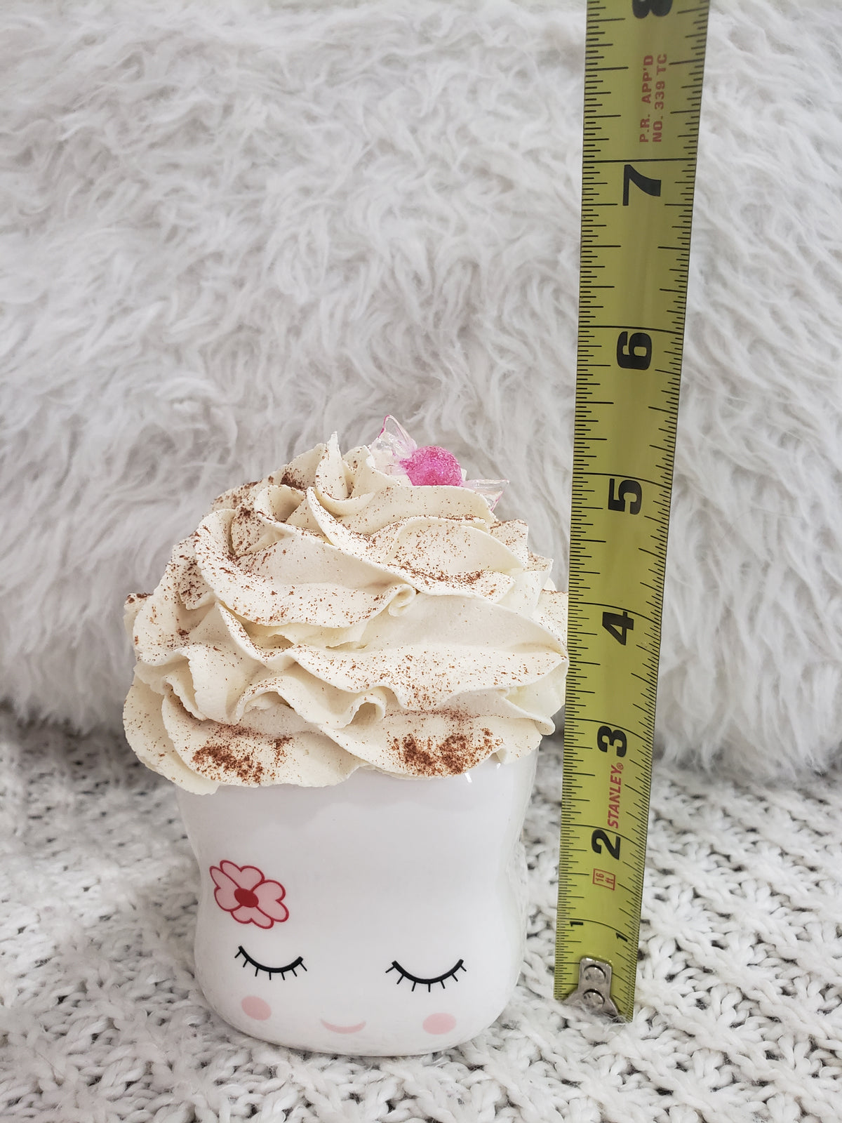 Pip Posh Design Faux Sweet Décor Mini Marshmallow Girl Mug &amp; Ivory Whipped Topper Collection