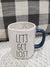 Rae Dunn "Let's Get Lost" Mug Adventure Collection