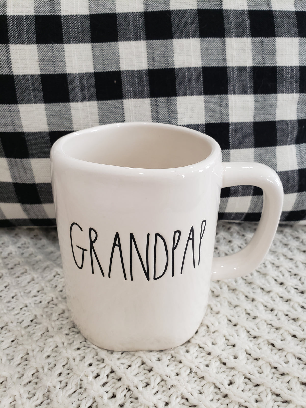 Rae Dunn &quot;Grandpa&quot; White Mug Collection