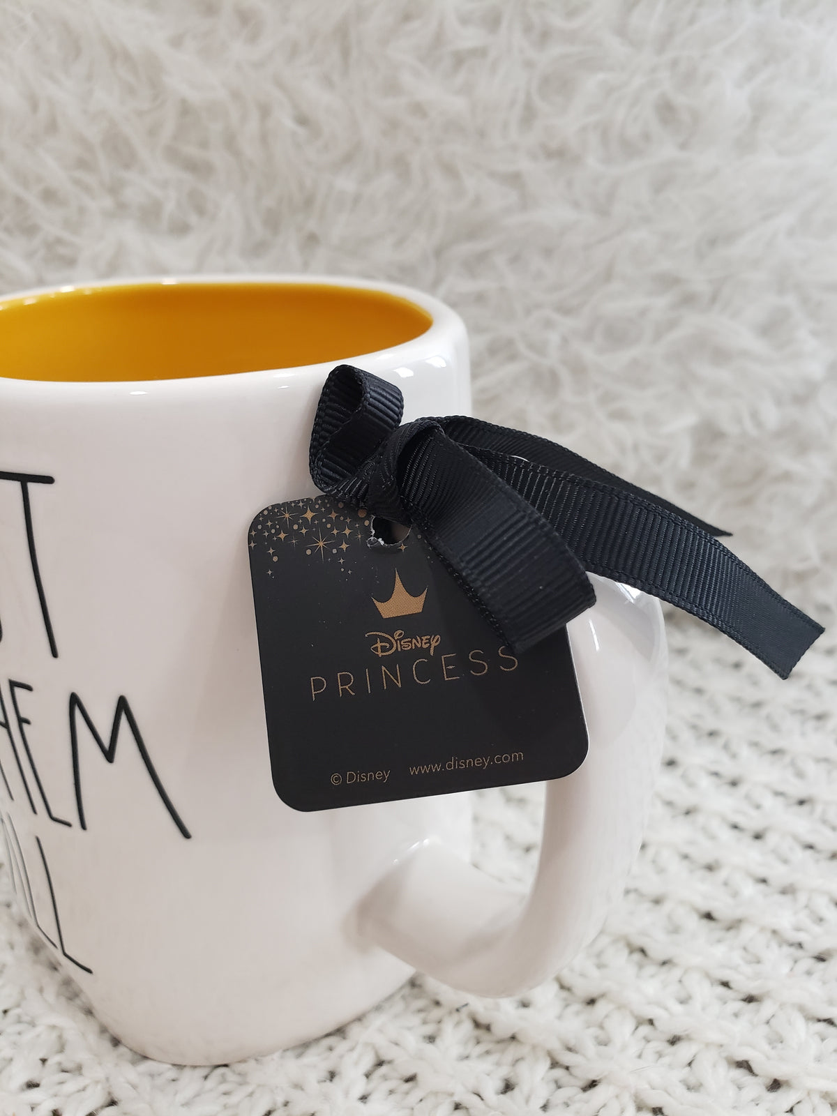 Rae Dunn &quot;Fairest Of Them All&quot; Snow White Double Sided Mug Disney&#39;s Snow White Princess Collection