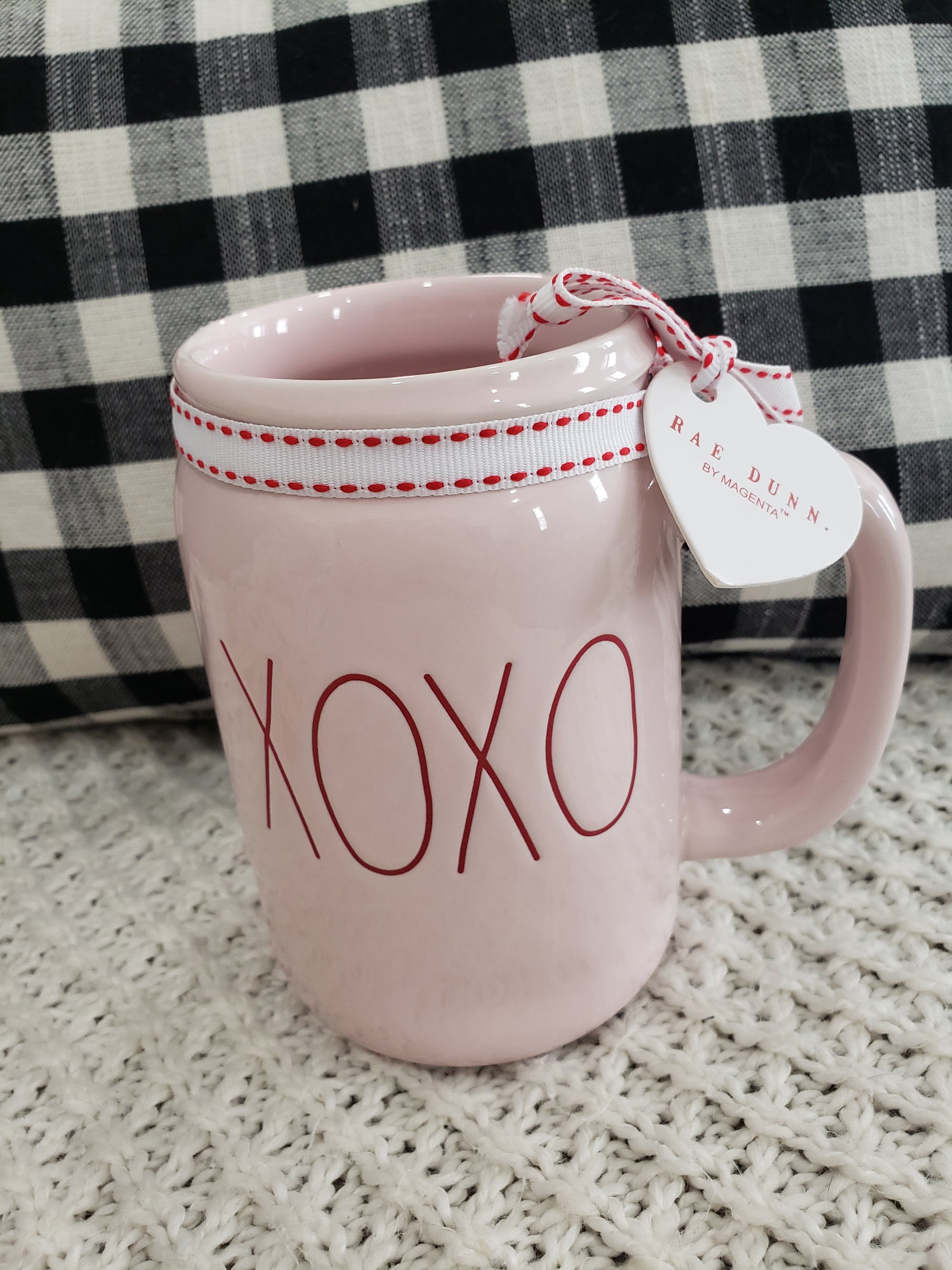 Rae Dunn "XOXO" Powder Pink Mason Jar Mug Collection