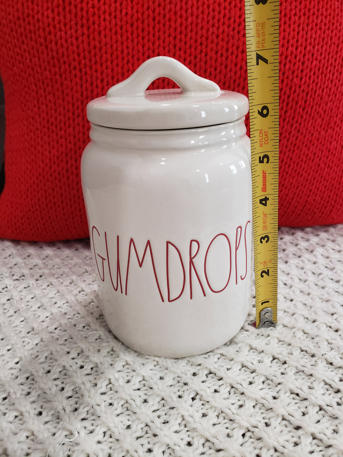 Rae Dunn &quot;Gumdrops&quot; White Small Canister Collection