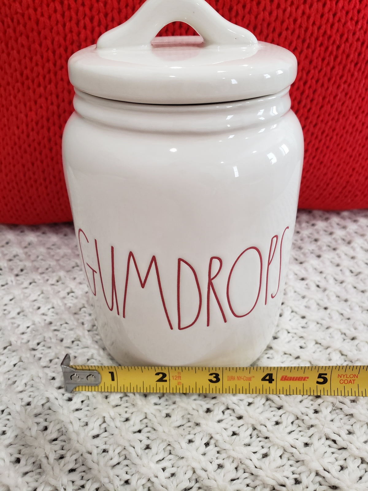 Rae Dunn &quot;Gumdrops&quot; White Small Canister Collection