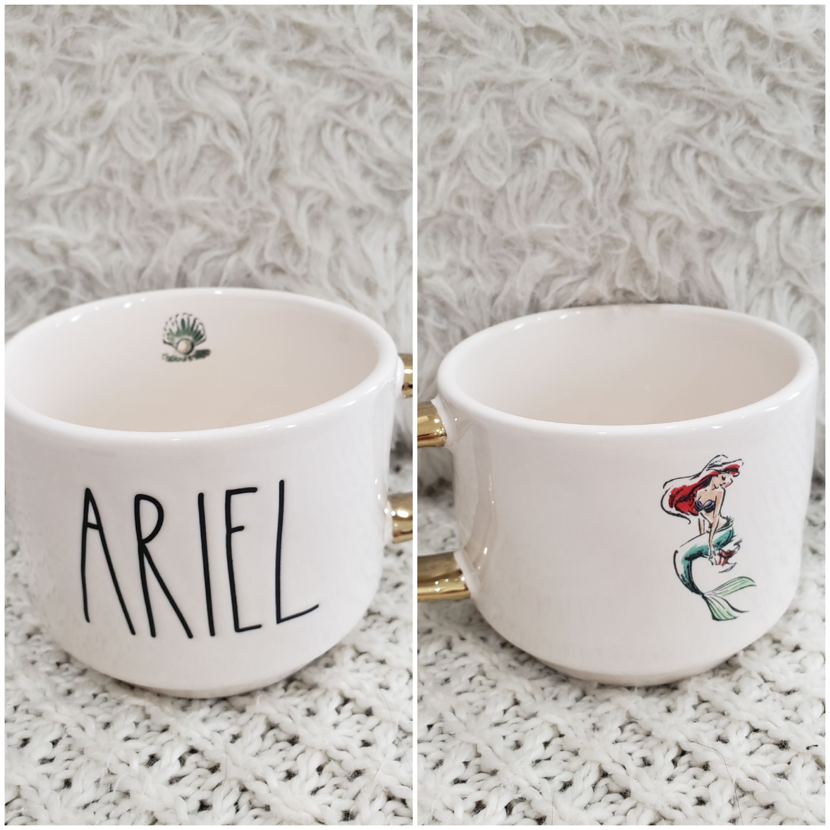 Rae Dunn LITTLE MERMAID Mug with Topper